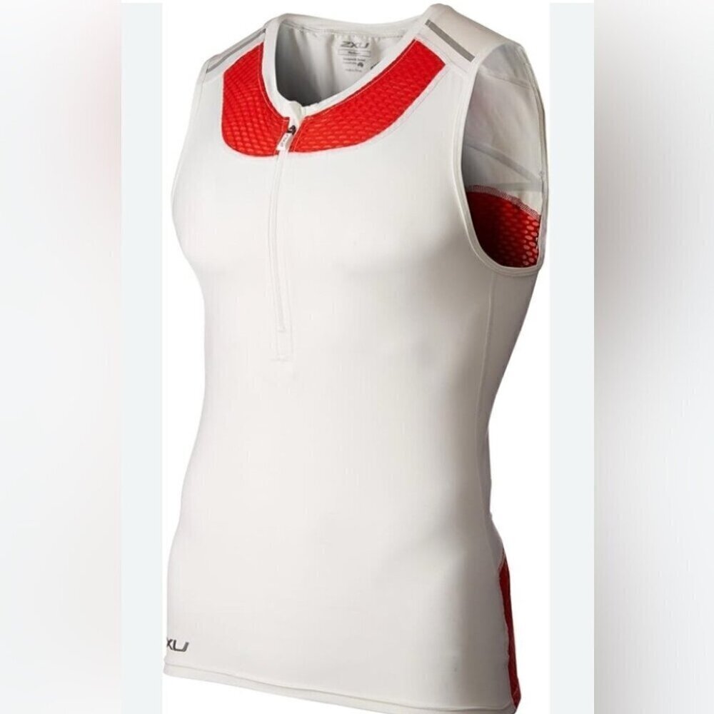 NWT 2XU XTRM Trail Run Athletic Reflective UV Protection Compression Tank M